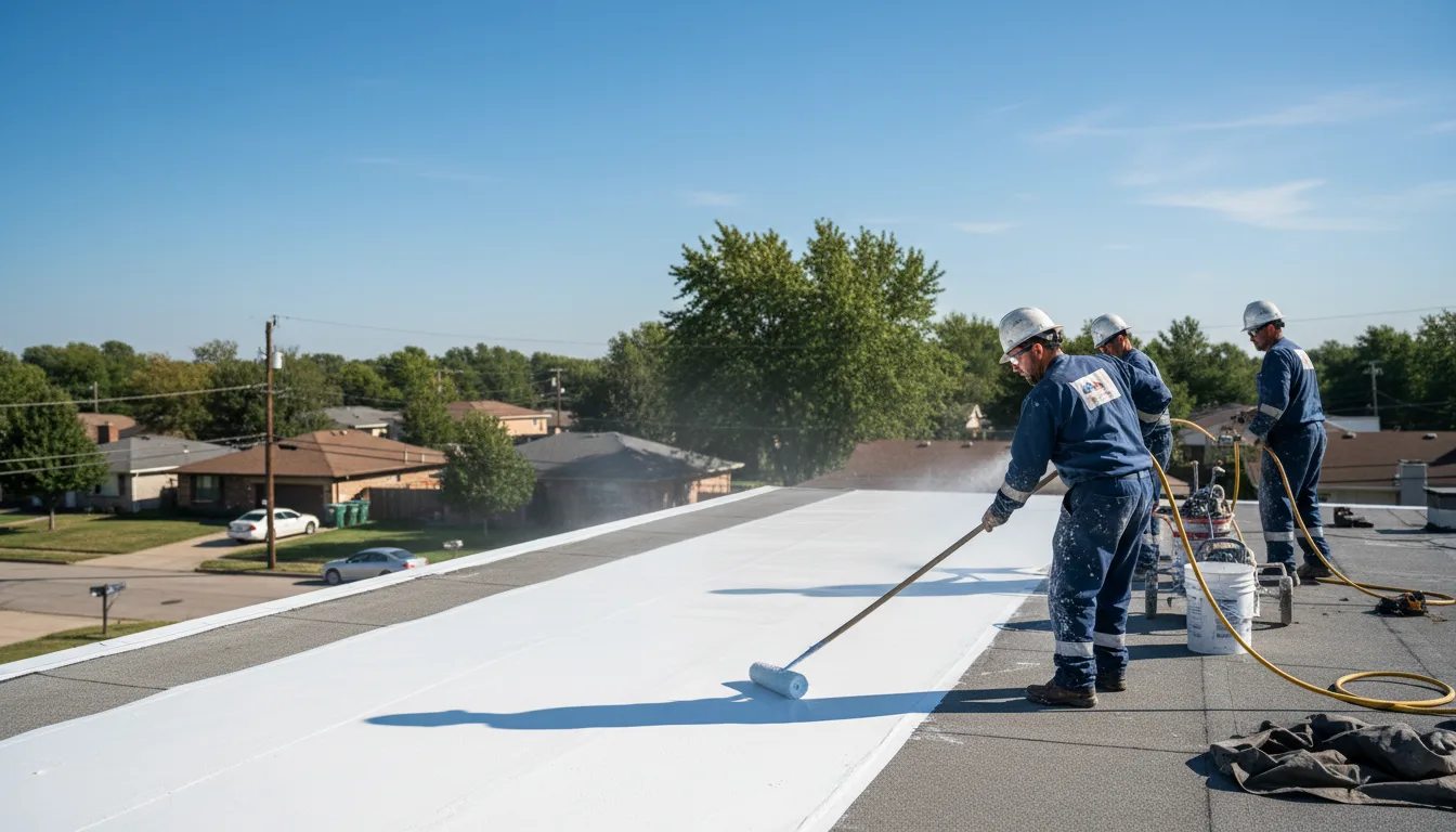 Commercial roof coating in Hogansburg, NY near me